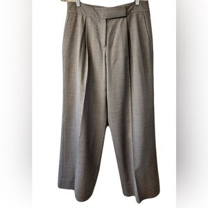 Dana Buchman Charcoal Pleated Wide Leg Pants Trousers sz 8